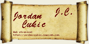 Jordan Cukić vizit kartica